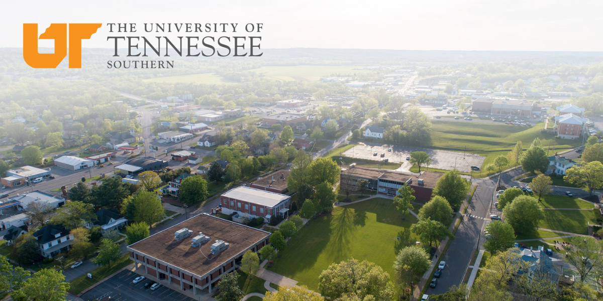 The University of Tennesee Southern Logo and Campus Photo